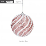 8 cm aukso putplasčio perlų kalėdiniai rutuliai, papuo&scaron;alai, nedūžtantys kabantys eglutės kamuoliukai, kalėdiniai papuo&scaron;imai auksas