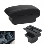 Skirta Skoda Octavia porankių dėžutei Skoda Yeti Mk2 automobilio porankių laikymo dėžutei 2005-2012 Priedai Modifikuoti vidaus dalys USB balta/juoda