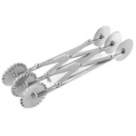 Tvirtas Dvigubos Galvutės Darbą Taupantis Neslystantis 2 Galvutės 3/5/7 Ratai Greitai Pjaustantis Makaronų Pjaustyklė Virtuvei Picos Pjaustyklė A