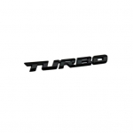 Universalus Turbo Letter 3D automobilių motociklų automobilių emblemos ženklelio lipduko dekoras juoda