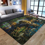 Puikūs Mandala gėlių 3D spausdinimo kilimai svetainės miegamojo dekoravimui Mink&scaron;tas flanelinis Namų lovos grindų kilimėlis Žaidimų zonos kilimėliai 140x200cm