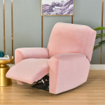 Vienspalvis Mink&scaron;tas Velvet Stretch Lazy Boy Recliner užvalkalas Kėdės Užvalkalas Kėdės Atlo&scaron;as Namams rožinė