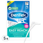 Dentech Complete Clean Easy Rich tarpdančių siūlas krūminiams dantims, 75 vnt., 5 vnt.