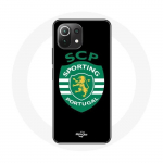 Coque Xiaomi Mi 11 Lite scp sporting portugal fond noir juoda