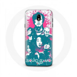 Coque Samsung Galaxy J3 2017 Squid Game Affiche personnages logo