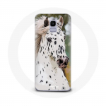 Coque pour Samsung Galaxy A6 2018 Appaloosa Cheval blanc
