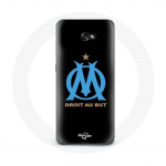 Coque pour Samsung Galaxy A3 2016 Logo Olympique de Marseille Fond Noir