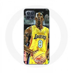 Coque pour Oppo A93 Kobe Bryant Dunk lakers 8 NBA Noir juoda