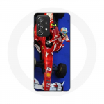 Coque pour Samsung Galaxy A52 Formule 1 Fernando Alonso Pilote automobile F1 Rouge