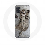 Coque pour Samsung Galaxy A51 5G chaton Bengal dormir