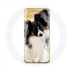 Coque pour Samsung Galaxy A8 Plus &Eacute;pagneul nain continental papillon Race de chiens