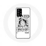 Coque pour Samsung Galaxy A13 5G One Piece Manga affiche de recherche Blanche