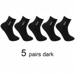 5 poros poliesterio medvilninės vyri&scaron;kos kulk&scaron;nies kojinės vyri&scaron;kos kūno rengybos kvėpuojančios greitai džiūstančios trumpos kojinės, skirtos bėgimui dviračiu plius dydis 5 Pairs