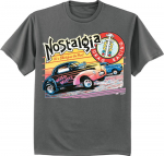 Nostalgia Classic Cars 50-ųjų dragas grafinis unisex mar&scaron;kinėlis S