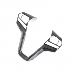 Car Steering wheel decorative sequins Steering Wheel Frame Cover Trim for Isuzu D-Max Dmax 2022 2023 carbon fibre gray