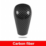 Carbon fibe Car Gear Head Shift Knob Cover Gear Shift Handle Trim Sticker For Mazda 3 Axela CX-30 CX30   Accessories