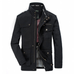 Vyri&scaron;ki vėjo striukės, daugiaki&scaron;enės medvilninės striukės Slim Fit vyri&scaron;kos gatvės aprangos Parka paltai M-7XL