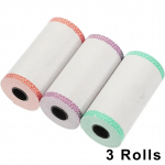 3/6/9/12 ritinėlių spalvoto kra&scaron;to termo popieriaus, 57*30mm, mini spausdintuvui, termo kvitų spausdintuvui