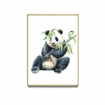 Animacinis gyvūnas boksas drobės tapyba modernus sieninis paveikslas miela panda &scaron;uo plakatai ir spaudiniai sienų menas paveikslas svetainei namų dekoras 21cm&times;30cm NoFrame