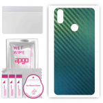 apgo Protective Skin Sticker for the back compatible with Cubot P20, Wrap Film, Foil, Vinyl - Pattern Carbon Chameleon CAKA1