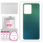 apgo Protective Skin Sticker for the back compatible with Vivo V23 5G, Wrap Film, Foil, Vinyl - Pattern Carbon Chameleon CAKA1