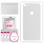 apgo Protective Skin Sticker for the back compatible with Alcatel Idol 5, Wrap Film, Foil, Vinyl - Pattern Transparent Carbon