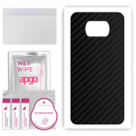 apgo Protective Skin Sticker for the back compatible with Xiaomi Poco X3 NFC, Wrap Film, Foil, Vinyl - Pattern Carbon Black