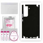 apgo Protective Skin Sticker for the back+sides compatible with Samsung Galaxy S22, Full Wrap Film, Foil, Vinyl - Pattern Matrix