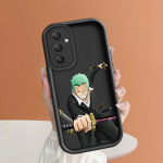 Mink&scaron;tas silikoninis kvadratinių kopėčių spausdinimo ra&scaron;tų telefono korpusas, pilnas dangtis, fotoaparatas, atsparus smūgiams, guminis dėklas, skirtas Samsung Samsung A15 5G ruda