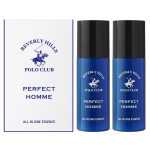 Beverly Hills Polo Club Perfect Homme Vienas viskas esencija 150ml 2 vnt. Vyri&scaron;kas odos losjonas vienoje vyri&scaron;kos kosmetikos priemonėje black