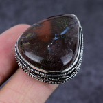 Boulder Opal Gemstone Handmade 925 Sterling Silver Jewelry Ring Size 10 f8a23