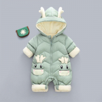 Newborn Romper Baby Winter Plus storas kombinezonas mergaičių kombinezonai mažiems vaikams žiemos rudens kombinezonai vaikams vir&scaron;utiniai drabužiai vaikams sniego kostiumas 100 žalia