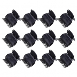 1 rinkinys Salon Barrette Saugiai fiksuoti Tvirtai Elastingi Plaukai Tolygiai Sulenkti Salon Hot Roller Super Hair Perm Izoliacinis Klipas Plaukų Priedai juoda