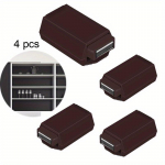 4 vnt. Sagos skląstis Baldų furnitūra Klasikinis durų skląstis Skląstis Durys Langas Spintelė Stumdomas užraktas