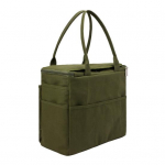 Drobės siūlų laikymo krep&scaron;ys Vienspalvis mezgimo krep&scaron;ys Su rankena Lengvas Ne&scaron;iojamas Didelės talpos žalia