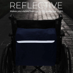 Neįgaliųjų vežimėlių krep&scaron;ys Neper&scaron;lampamas ne&scaron;iojamasis mai&scaron;elis Lengvai pritvirtinamas dirželiai, skirtas laikyti