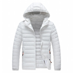 Vyri&scaron;ki Rudens Žiema &Scaron;iltai Neper&scaron;lampami Parkas Striukė Paltas Vyri&scaron;ki laisvalaikio vir&scaron;utiniai drabužiai Nuimama skrybėlė Apranga Parkas Paltas Vyri&scaron;kas S balta