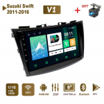 Android Car Radio Stereo, skirtas Suzuki Swift 2011-2016 GPS Navigation 2DIN 4 Core Multimedia Player Autoradio 1+16GB