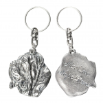Neapolitan Mastiff, Mastino Napoletano - Silver-plated dog pendant, handbag decoration, backpack pendant by Art-Dog brand sidabras