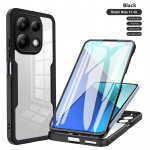 360 viso dangčio dėklas, skirtas Xiaomi Redmi Note 13 12 11 10 9 Pro Plus, skirtas Redmi Note 12S 10C 12C 13C 5G ekrano apsaugai telefono dangtelis Note 13 Pro plus 5G juoda