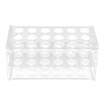 Akrilinis mėgintuvėlių stovas 17 mm mėgintuvėliams 18 skylių Skaidrus centrifuginių mėgintuvėlių stovas 10 ml 15 ml mėgintuvėliams