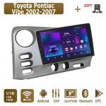 Android Carplay Automobilinis Radijas Toyota Pontiac Vibe 2002-2007 Multimedijos Grotuvas Pagrindinis Blokas Stereo GPS Navigacija BT WIFI 4+64GB 1+16GB,A