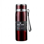 Nerūdijančio plieno termo puodelis ne&scaron;iojamas kelioninis virdulys didelės talpos lauko sportinis virdulys One Size