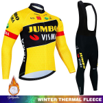 Dviračių kelnės Vyras Žieminis megztinis Vyri&scaron;kas terminis vilnonis Seilinukas Team Vyri&scaron;kas Mtb Sportinis Komplektas Palaidinė Drabužiai Dviračio drabužiai 2024 m. kostiumas striukė L