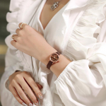 Naujas moteri&scaron;kas laikrodis Retro Diamond Small Green Watch mados lengvas prabangus diržinis laikrodis moterims