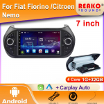 7 colių AI 1 din Android automobilio radijo multimedijos vaizdo grotuvas, skirtas Fiat Fiorino / Citroen Nemo / Peugeot Bipper GPS Carplay 4G RDS 4 core 1GB+32GB carplay