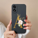 Skirta OPPO Realme Narzo 60 Pro C51 11 Pro Plus A2 A58 A98 telefono dėklas Fashion Protective AZ Flower Matinis skystas silikonas mink&scaron;tas galinis dangtelis OPPO buferiui Oppo A2 5G