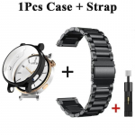 Dėklas + nerūdijančio plieno apyrankės, skirtos &bdquo;Huawei Watch GT 5&ldquo; 41 mm 46 mm metalinės apyrankės &bdquo;Huawei Watch GT 5 GT5 Pro&ldquo; 41 mm 46 mm apyrankei GT5 41mm juoda
