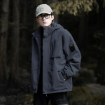Vyri&scaron;ka lengva striukė nuo vėjo nepraleidžiančios lietaus striukės su gobtuvu vyrams žygiams dviratininkų kelioninė striukė plius dydžiai 8XL XL