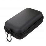 Ne&scaron;iojamas laikymo krep&scaron;ys Power Bank laidui EVA kietas dėklas ausinėms telefono laikiklis kelioninis skaitmeninių priedų laikymo krep&scaron;ys su sagtimi juoda